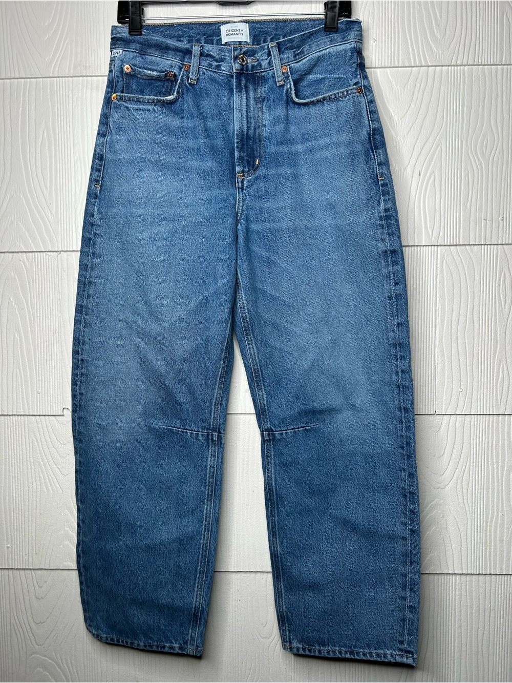 Citizens Of Humanity Relaxed Straight Blue Denim Jeans